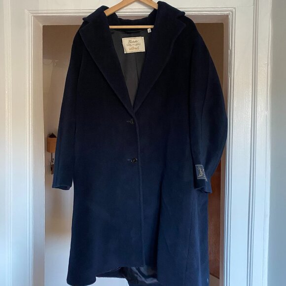 Aritzia Wilfred Oversized Swing Coat in Navy Size Small - Picture 4 of 7